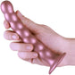 Ouch! 6.5" Beaded Silicone G-Spot Dildo - Rose Gold