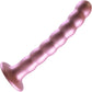 Ouch! 6.5" Beaded Silicone G-Spot Dildo - Rose Gold