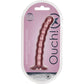 Ouch! 6.5" Beaded Silicone G-Spot Dildo - Rose Gold