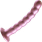 Ouch! 6.5" Beaded Silicone G-Spot Dildo - Rose Gold