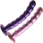 Ouch! 8" Beaded Silicone Suction Cup G-Spot Dildo