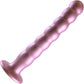 Ouch! 8" Beaded Silicone Suction Cup G-Spot Dildo - Rose Gold