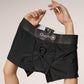 Ouch! Vibrating Strap-On Brief - Package Front - Black