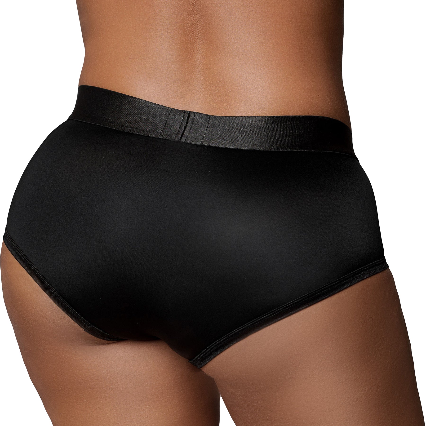 Ouch! Vibrating Strap-On Brief - Black