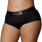 Ouch! Vibrating Strap-On Brief - Black
