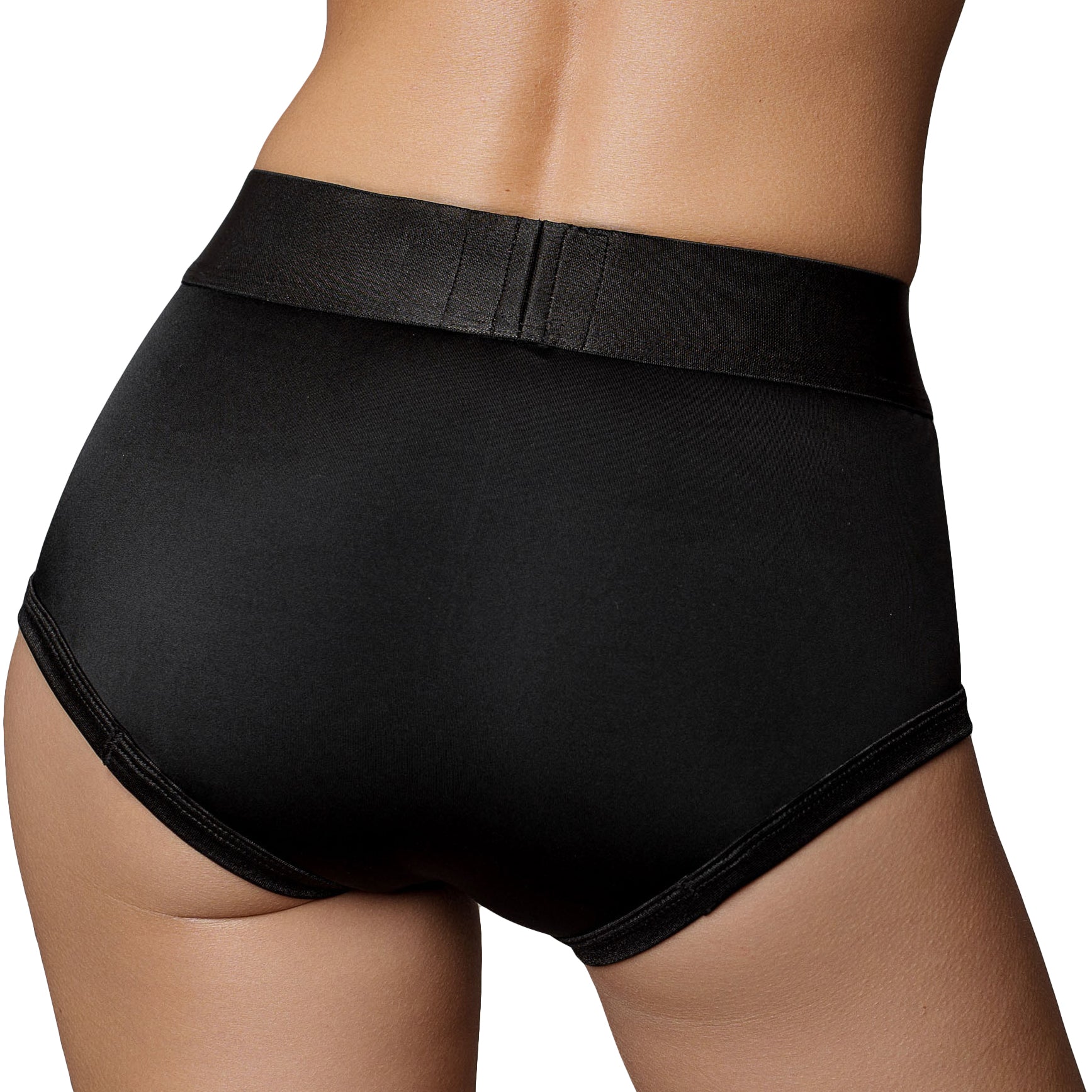 Ouch! Vibrating Strap-On Brief - Black