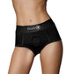 Ouch! Vibrating Strap-On Brief - Black