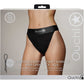 Ouch! Vibrating Strap-On Panty Harness With Open Back - Front Of Package