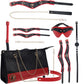 Ouch! Milan Collection - 9 Piece Bondage Kit With Bag