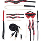 Ouch! Milan Collection - 9 Piece Bondage Kit With Bag