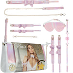 Ouch! Paris Collection - 9 Piece Bondage Kit With Bag - Pink