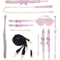 Ouch! Paris Collection - 9 Piece Bondage Kit With Bag - Pink