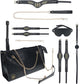 Ouch! London Collection - 9 Piece Bondage Kit With Bag