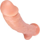 The Showoff 8.5 Inch Silicone Realistic Dildo With Balls & Suction Cup Base By Fukena - Vanilla