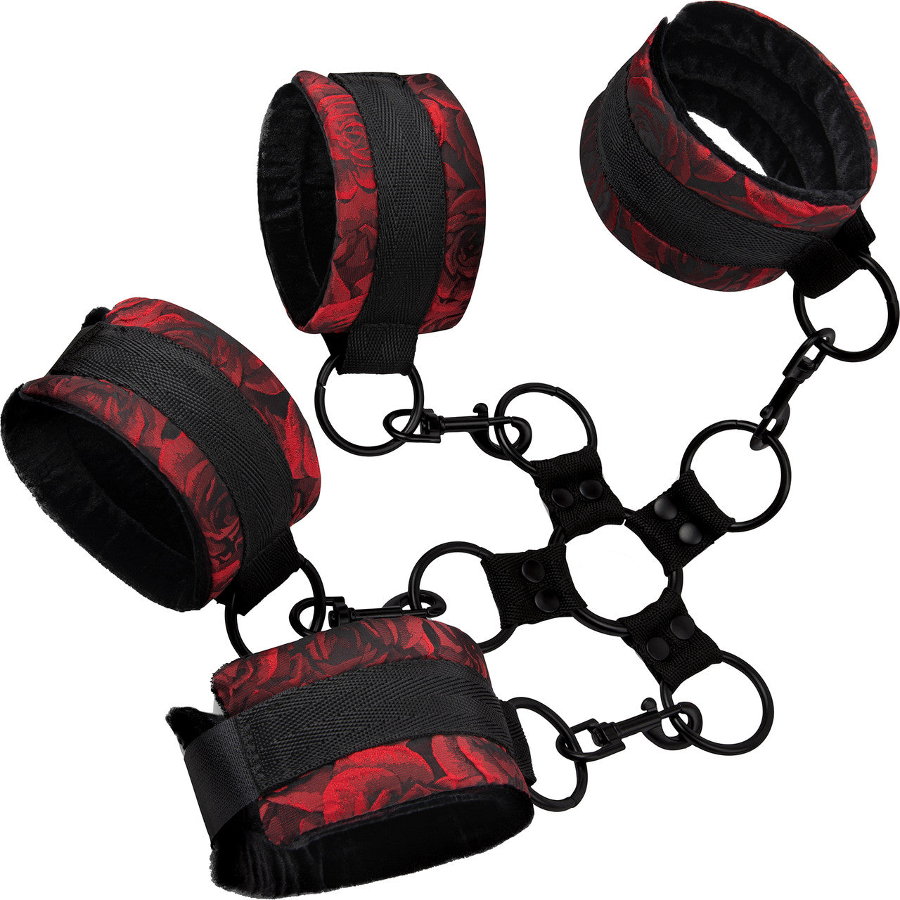 Secret Kisses Rosegasm 5-Piece Hogtie Kit With Blindfold