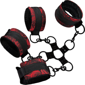 Secret Kisses Rosegasm 5-Piece Hogtie Kit With Blindfold