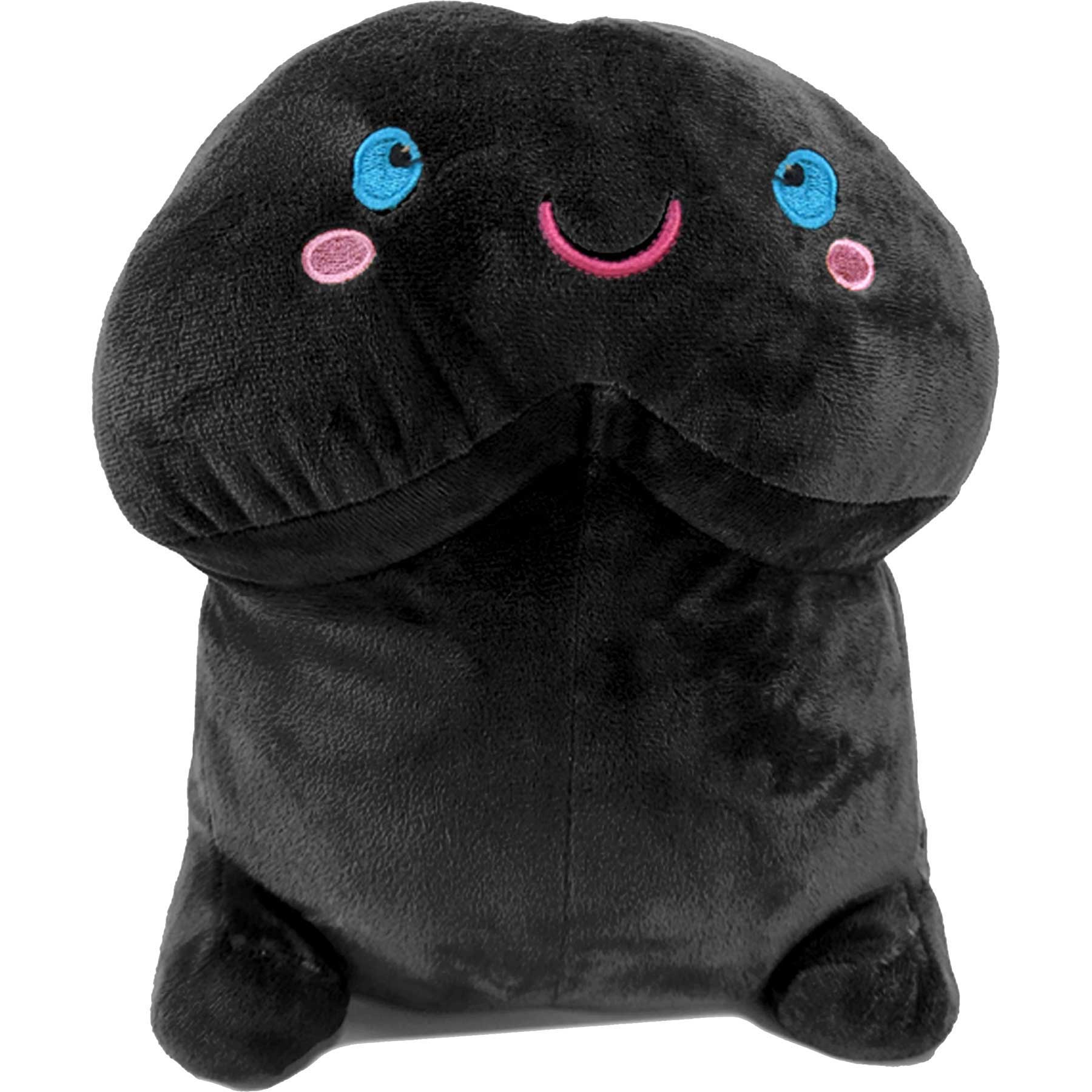 Short Penis Stuffy Plushie - Black