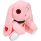 Rabbit Cross Eye Plushie - Pink