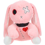 Rabbit Cross Eye Plushie - Pink