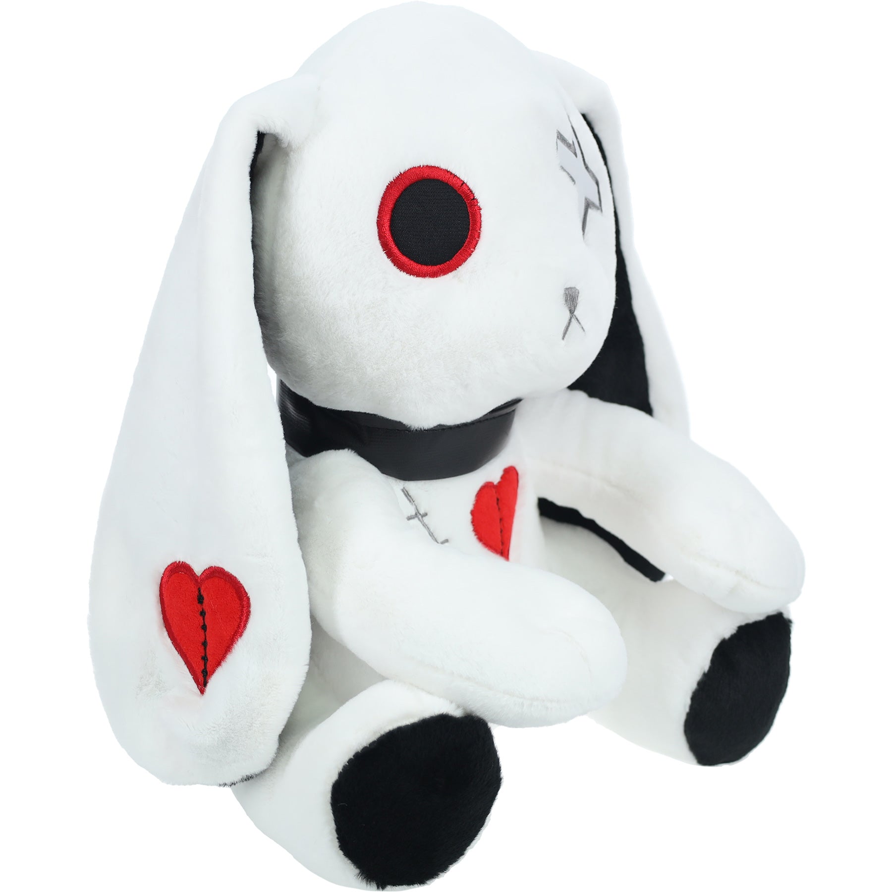 Rabbit Cross Eye Plushie - White