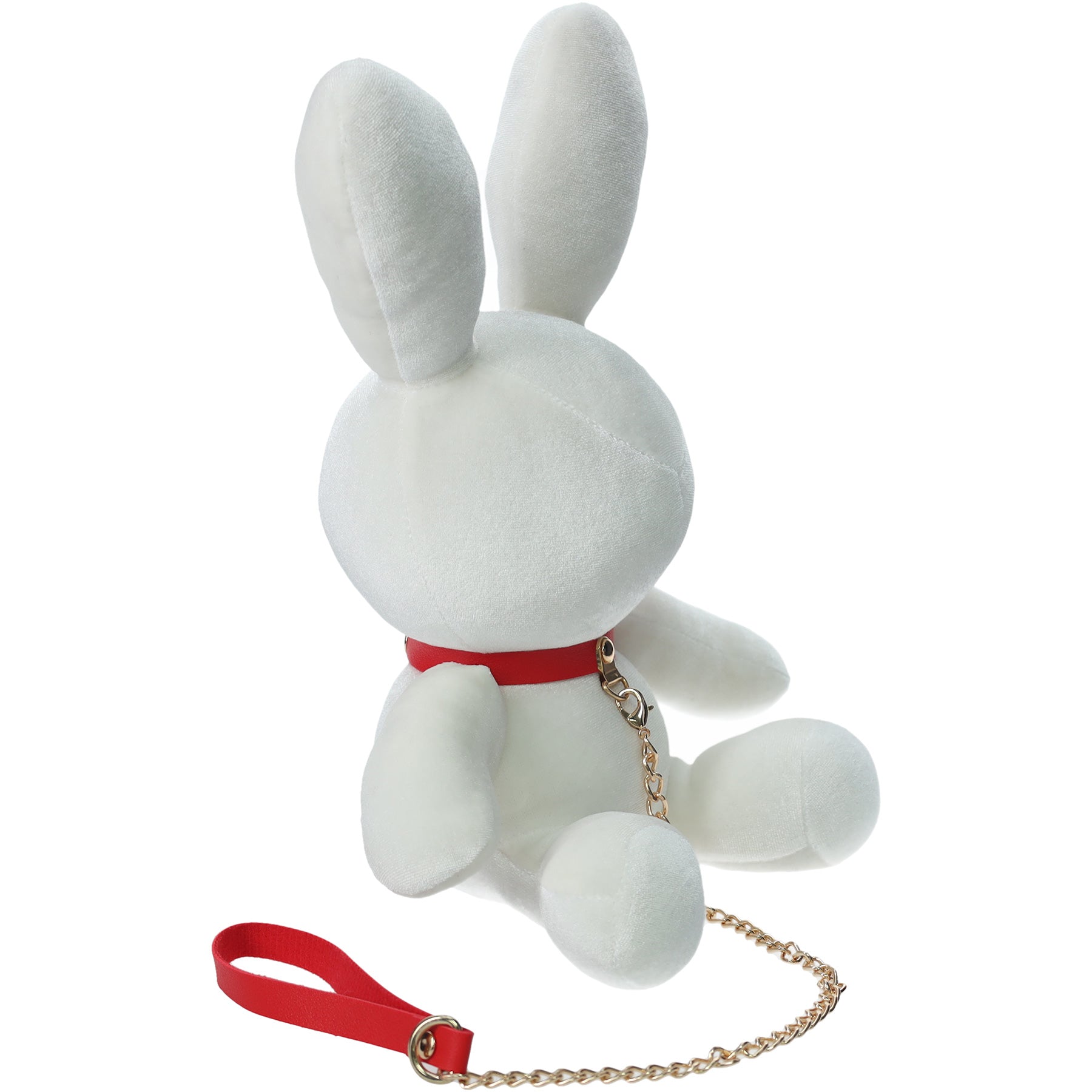 Rabbit Bondage Leash Plushie - White