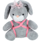 Rabbit Shibari Plushie - Grey