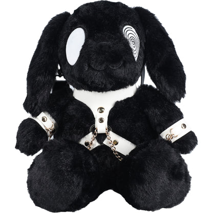 Bondage Bunny Circle Eye Backpack - Black