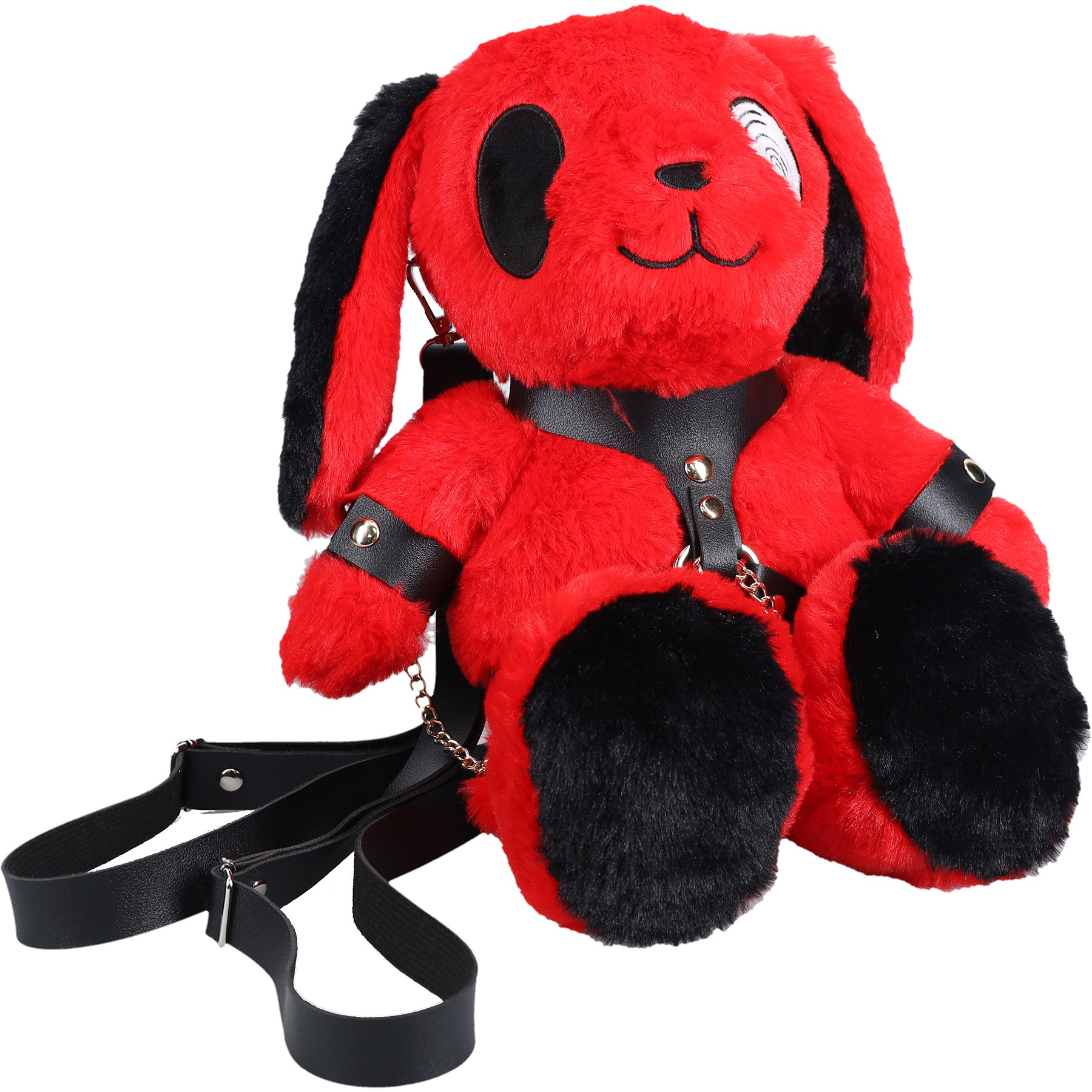 Bondage Bunny Circle Eye Backpack - Red