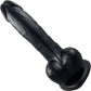 Strap-on-Me Sliding Skin Dual Density Silicone Suction Cup Realistic Dildo - XL Black