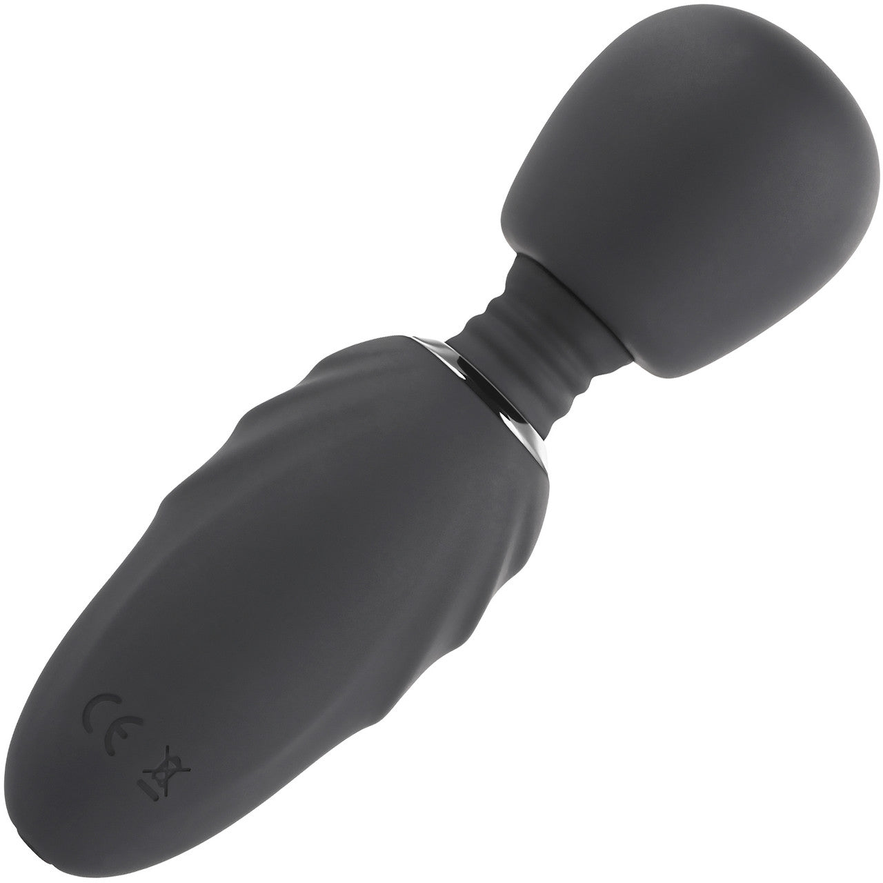 Selopa Buzz One Out Rechargeable Waterproof Silicone Mini Wand Vibrator - Black