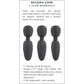 Selopa Buzz One Out Rechargeable Waterproof Silicone Mini Wand Vibrator - Black