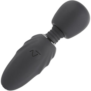 Selopa Buzz One Out Rechargeable Waterproof Silicone Mini Wand Vibrator - Black