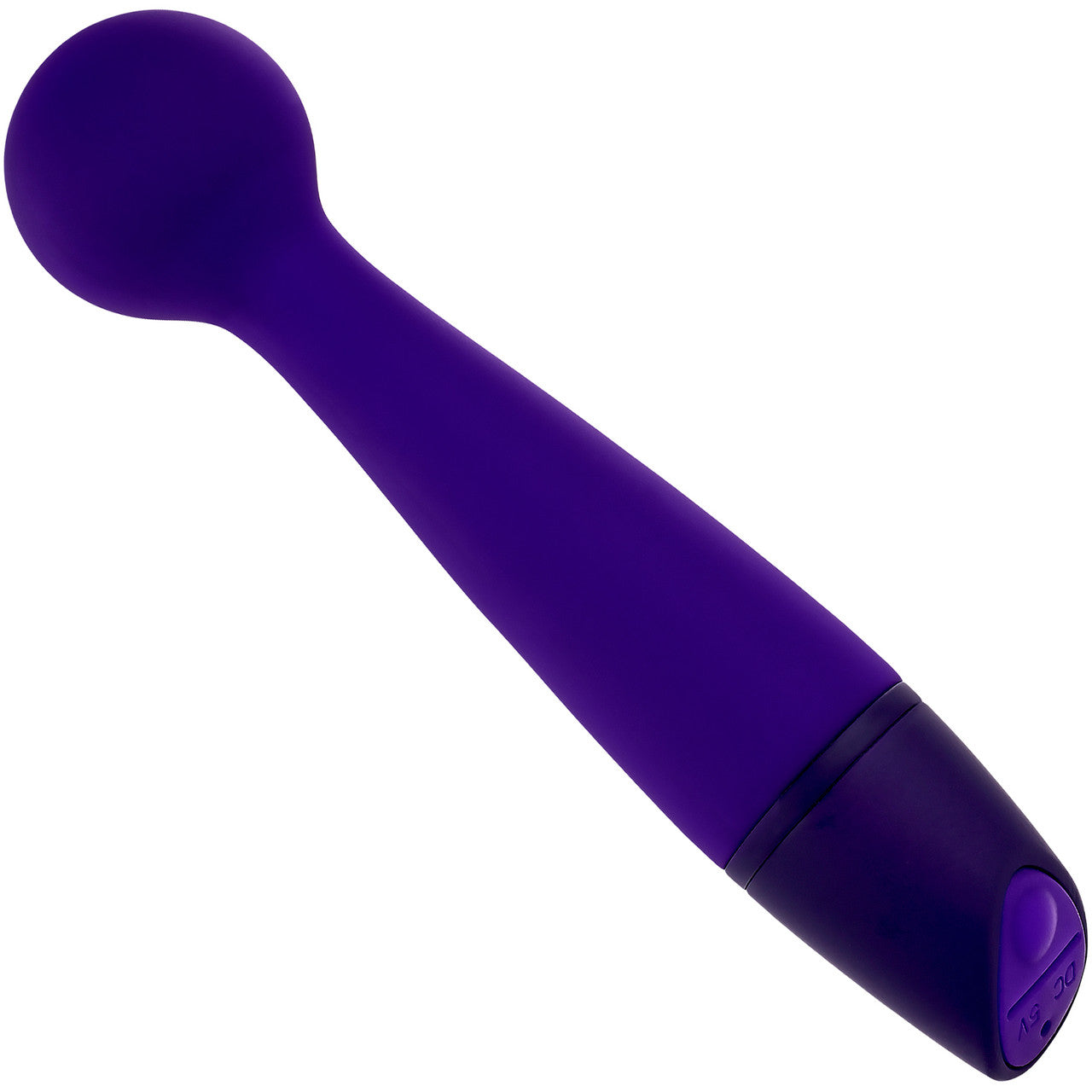 Selopa Gumball Rechargeable Waterproof Silicone Wand Style Vibrator - Purple