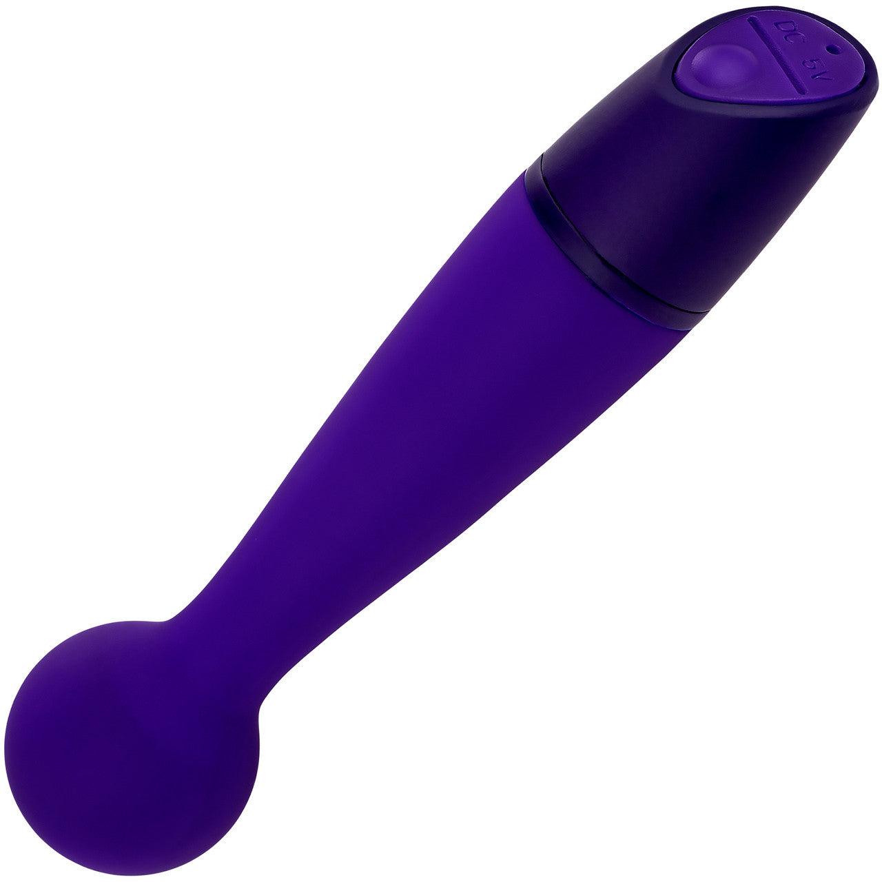 Selopa Gumball Rechargeable Waterproof Silicone Wand Style Vibrator - Purple