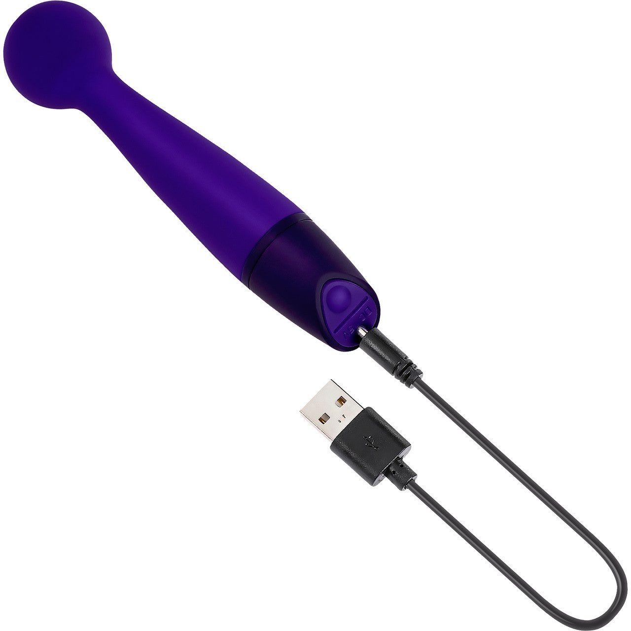 Selopa Gumball Rechargeable Waterproof Silicone Wand Style Vibrator - Purple