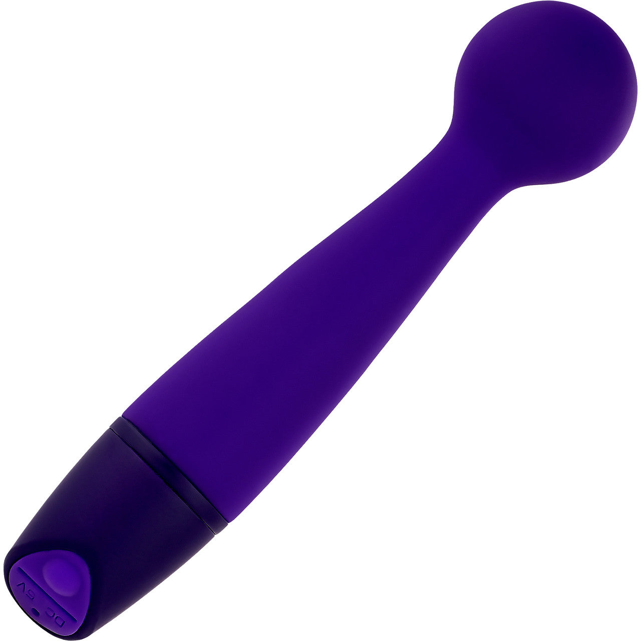 Selopa Gumball Rechargeable Waterproof Silicone Wand Style Vibrator - Purple