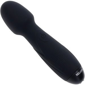 Selopa Power Trip Rechargeable Waterproof Silicone Wand Style Vibrator - Black