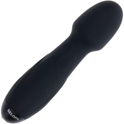 Selopa Power Trip Rechargeable Waterproof Silicone Wand Style Vibrator - Black