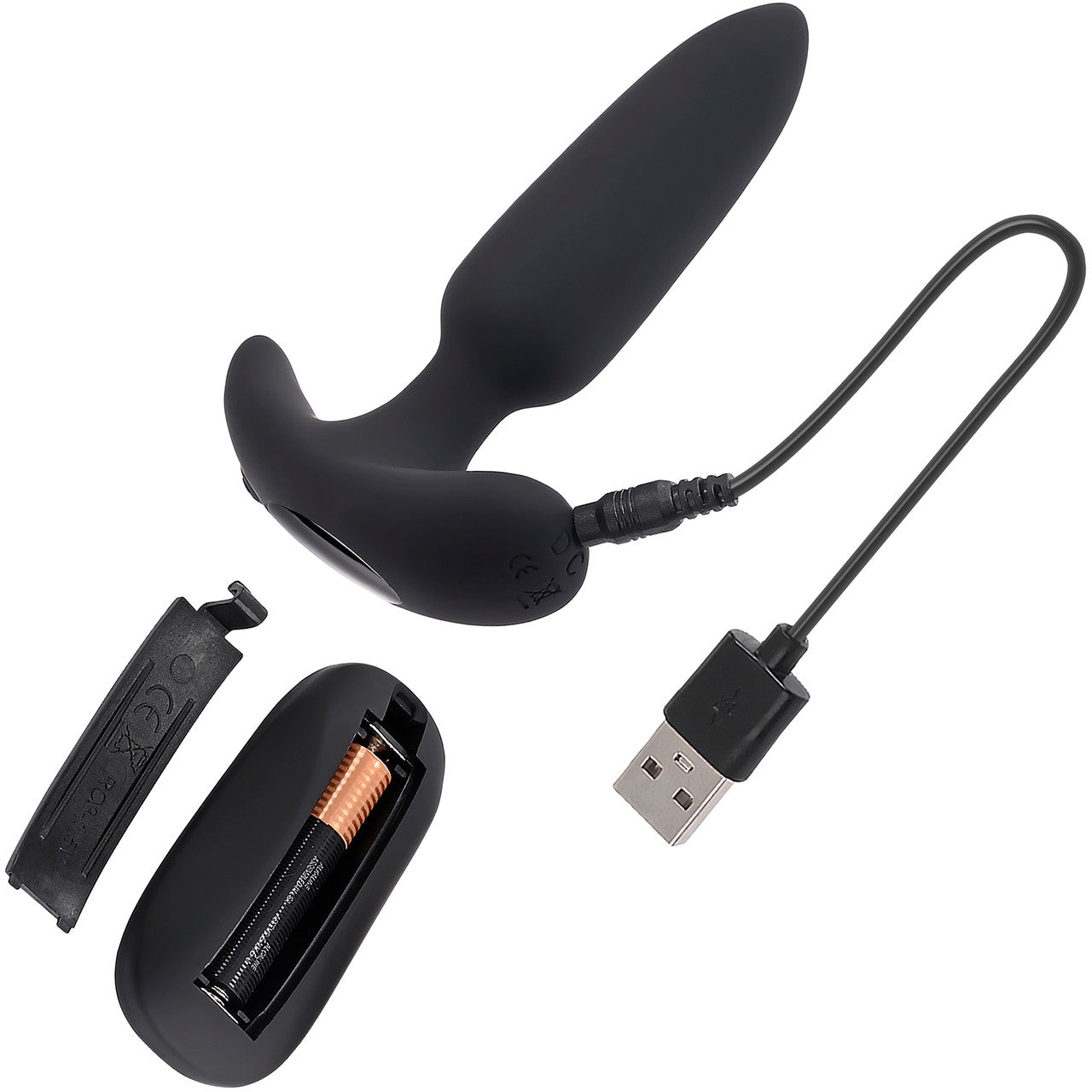 Selopa Black Beauty Rechargeable Waterproof Silicone Vibrating Butt Plug With Remote