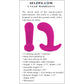 Selopa Hooking Up Rechargeable Waterproof Silicone Vibrating Prostate Massager With Remote - Pink
