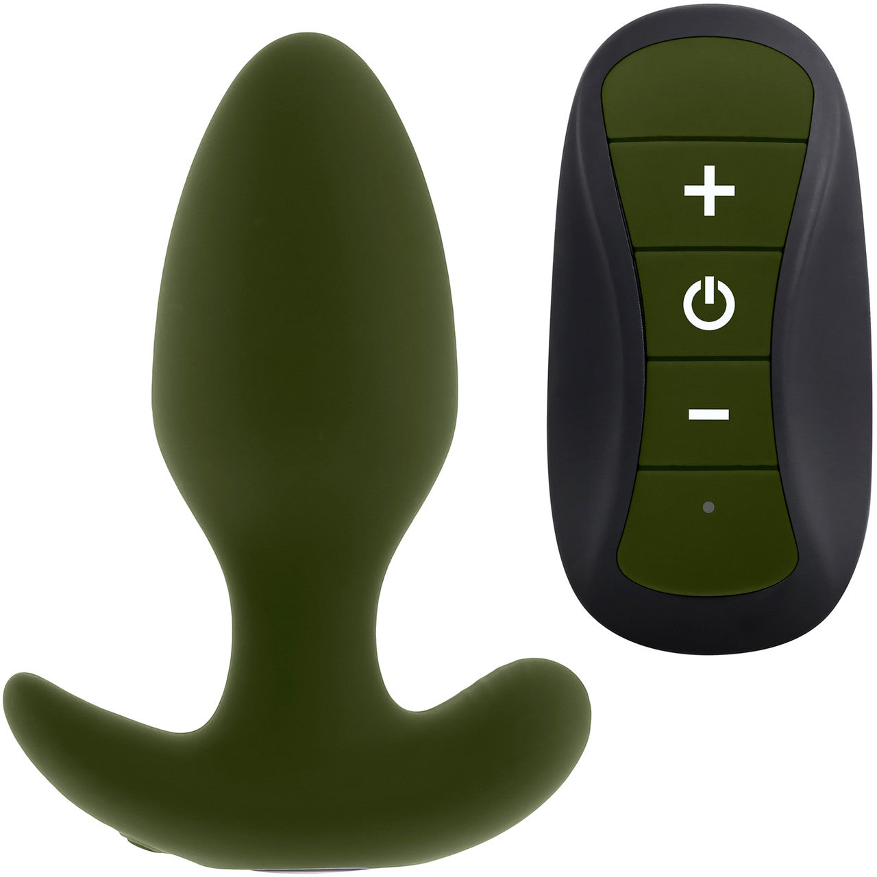 Selopa The Colonel Rechargeable Waterproof Silicone Vibrating Butt Plug With Remote - Green