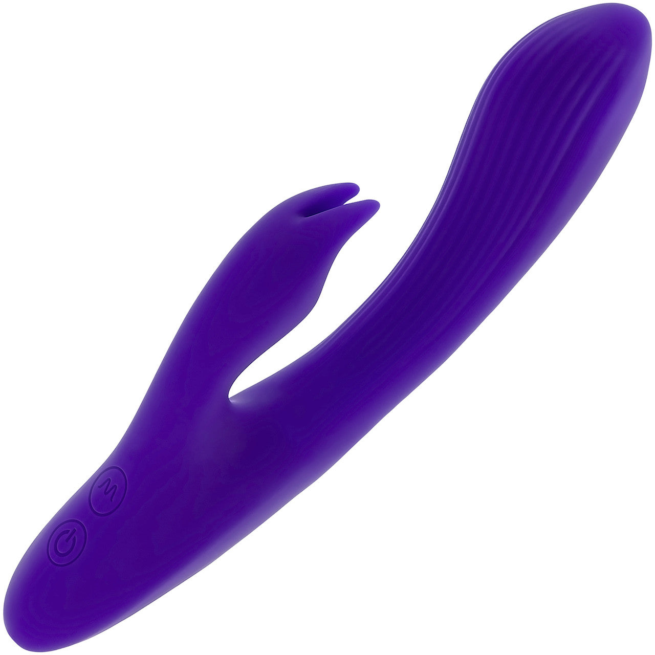 Selopa Poseable Bunny Rechargeable Waterproof Silicone Rabbit Style Vibrator - Purple