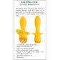 Selopa Mellow Yellow Rechargeable Waterproof Silicone Vibrating Butt Plug