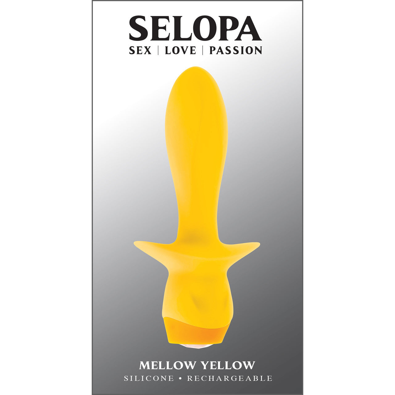 Selopa Mellow Yellow Rechargeable Waterproof Silicone Vibrating Butt Plug