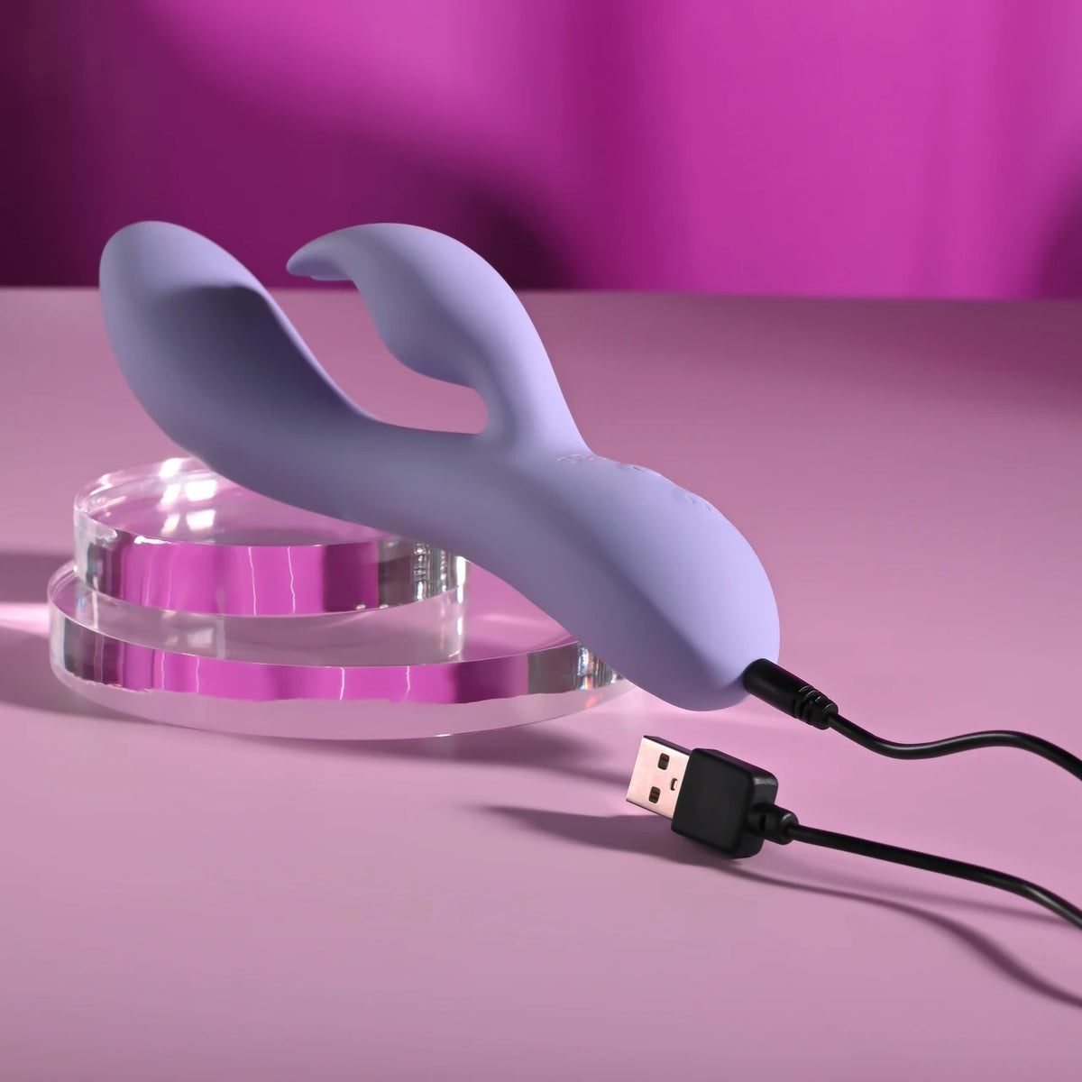 Selopa Purple Craze Rechargeable Silicone Rabbit Vibrator