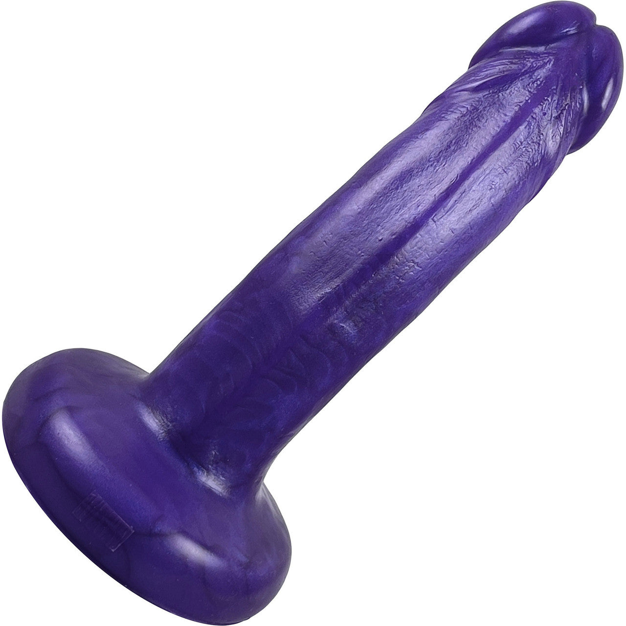 Small Realistic Bent Silicone Dildo By Vixen - Purple