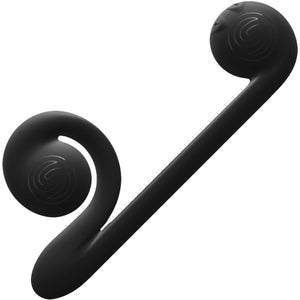 Snail Vibe Silicone Rechargeable Waterproof Dual Stimulation Science Based Vibrator - Black