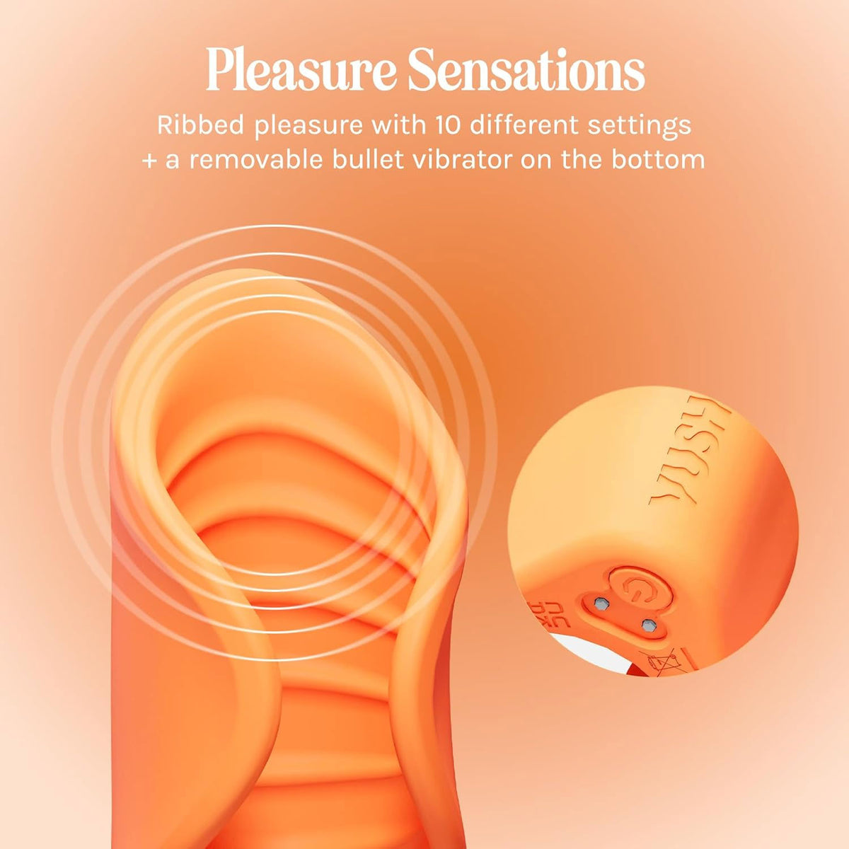 VUSH Sol Couples Silicone Vibrating Waterproof Penis Stroker