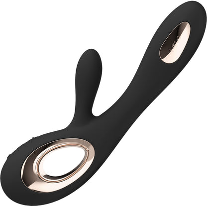 LELO SORAYA Wave™ Rechargeable Silicone Dual Stimulation G-Spot Vibrator - Black
