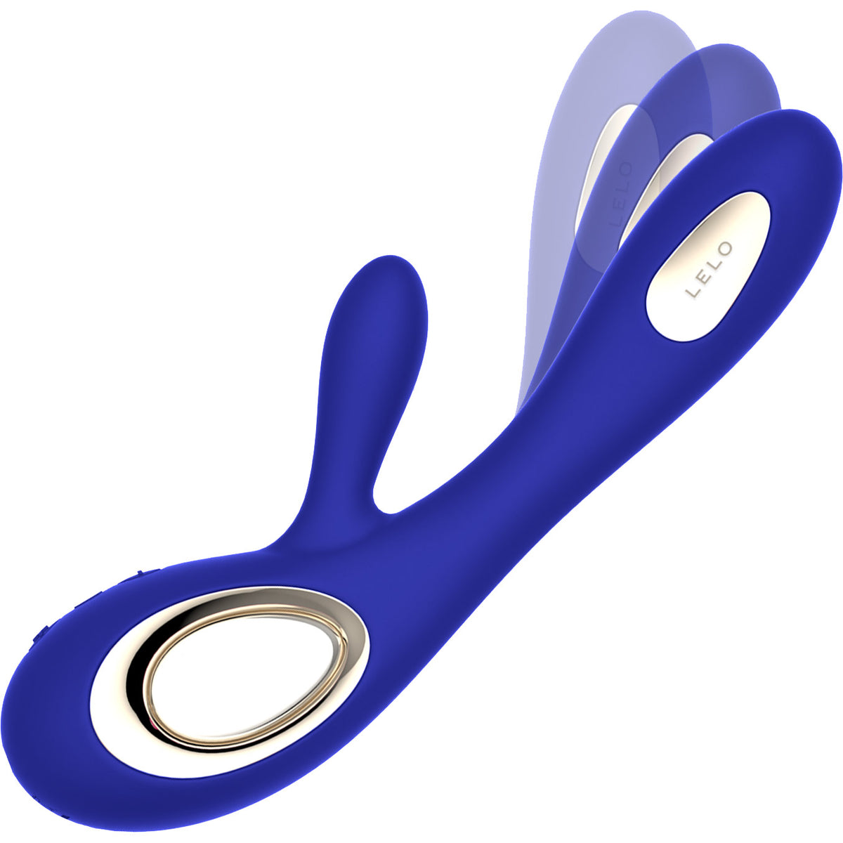 LELO SORAYA Wave™ Rechargeable Silicone Dual Stimulation G-Spot Vibrator - Midnight Blue